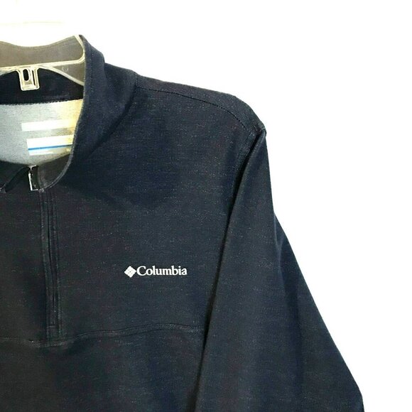 Columbia Women's Omni-Wick Advanced Evaporation Quarter Zip Jacket Medium Blue - Picture 3 of 13